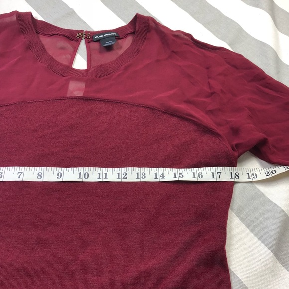 Club Monaco red sheet top tunic size Xs - Picture 6 of 8